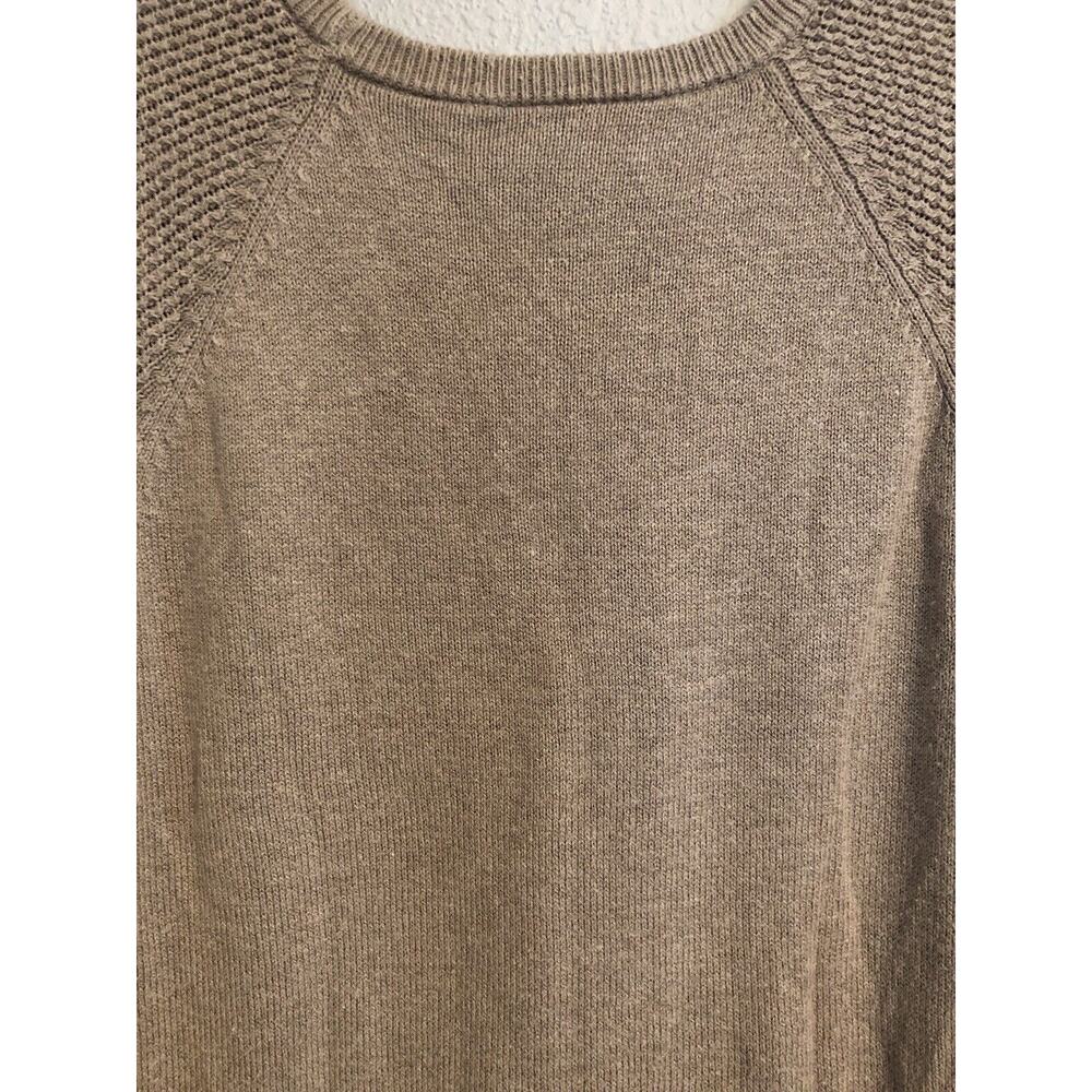 Loft Outlet Womens Top Small Petite Tab Beige Long‎ Sleeve Blouse Cottagecore - Picture 8 of 8